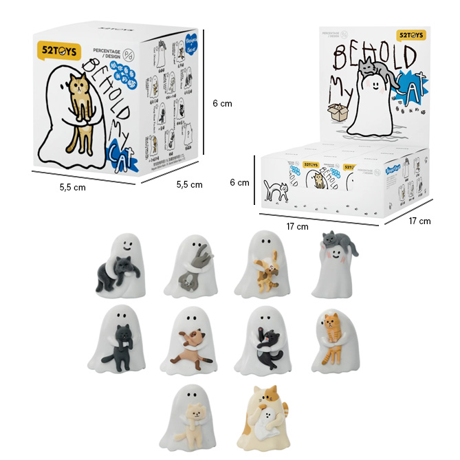 GHODY – Behold My Cats 4,7cm Personaggini In blind box (xcm) In espo da 9pz 10ass…x9…x72